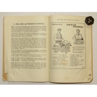 De viktigaste föreskrifterna om olycksförebyggande inom Reich Labor Service, RAD. Espenlaub militaria